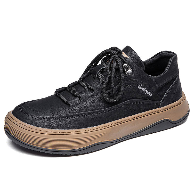 KACHILANG Cow Split Leather Low top Casual Shoes Men's