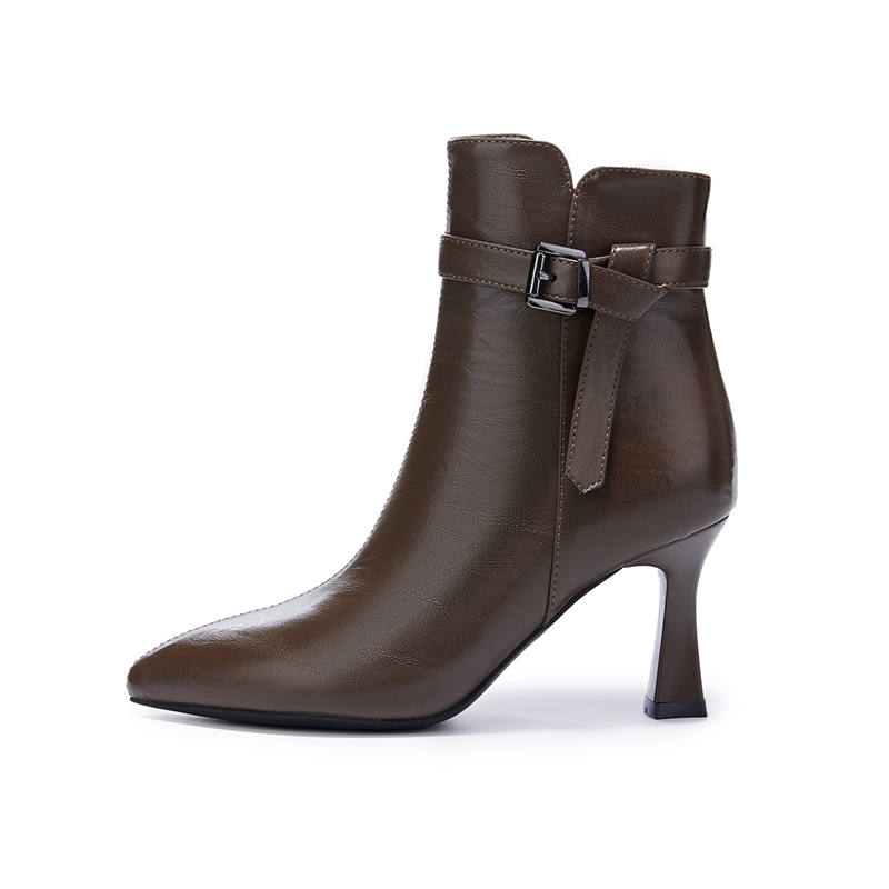 KEKAFU Ankle Boots Women's Khaki/Black