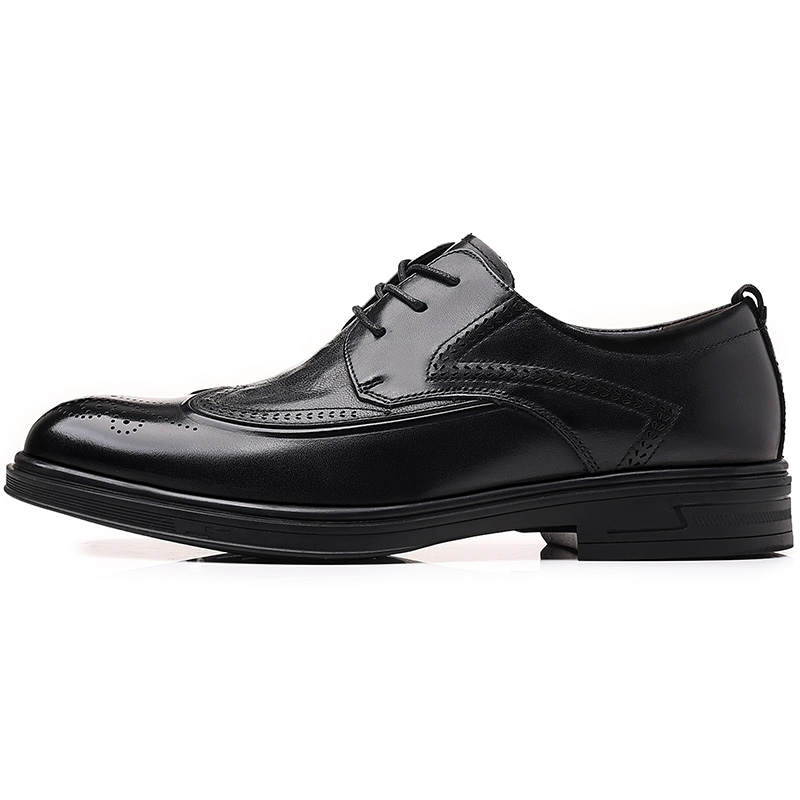 LUOMENG Dress Shoes Men's Low Top Black, Brown