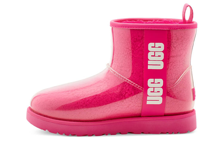UGG CLASSIC CLEAR MINI Thermal Slip Resistant Thermal Slip Resistant Short Snow Boots Women's Rock Rose