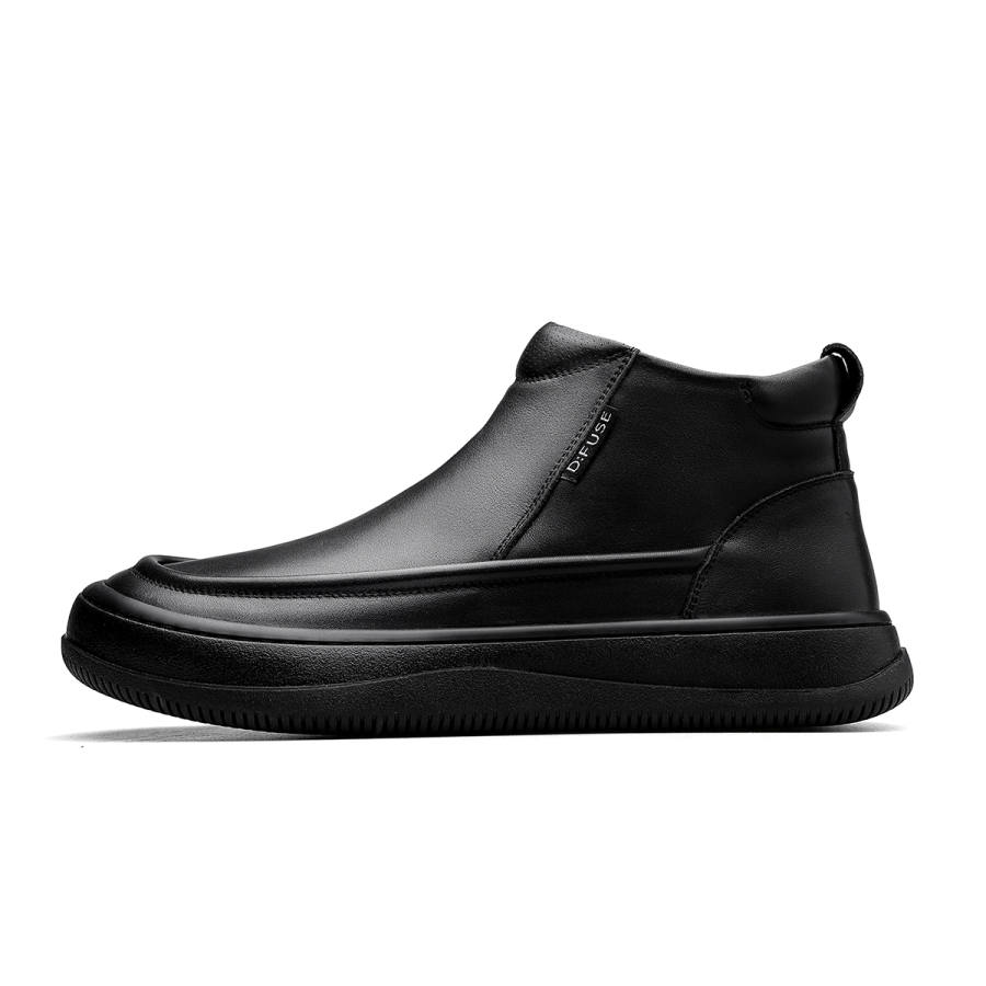 D:FUSE SCANDINAVIA D FUSE SCANDINAVIA Fleece Lined, Commute Versatile, Minimalist Style Trendy, Fashion Classic Ankle Boots Men's Black