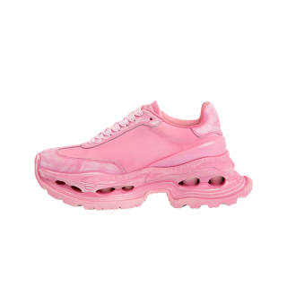 UOOYAA Wormhole Collection Fabric Low top Chunky Sneakers Women's Pink