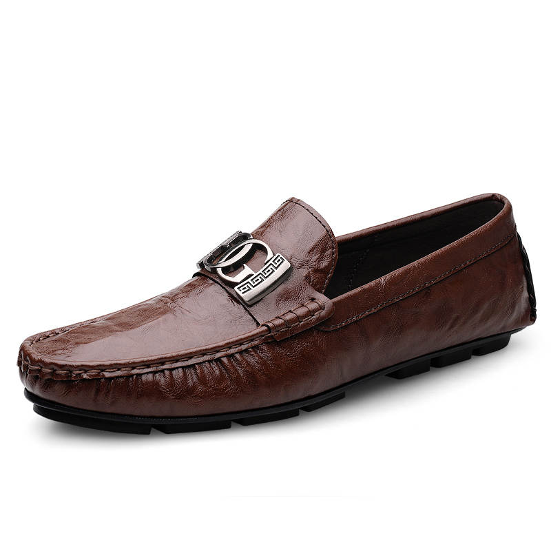 GONGNIULEITING Cow Leather Casual Shoes Men's