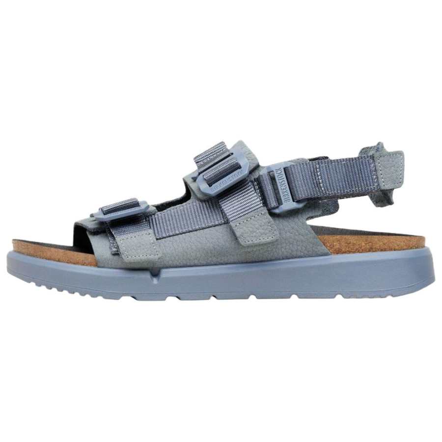 Birkenstock Shinjuku Nubuck Beach Sandals Unisex Gray