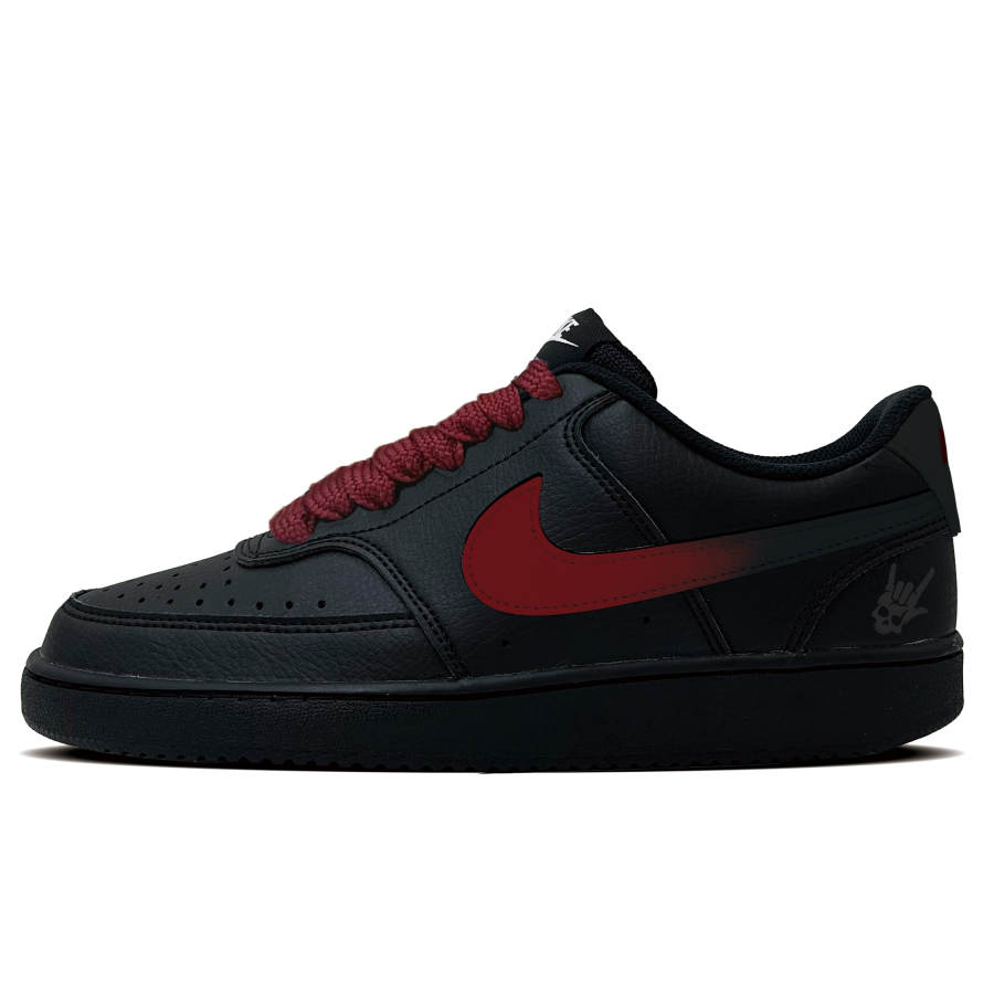 Nike Nike Court Vision 1 Trendy Rock Abrasion Resistant Abrasion Resistant Low top Skateboard Shoes Men's Black