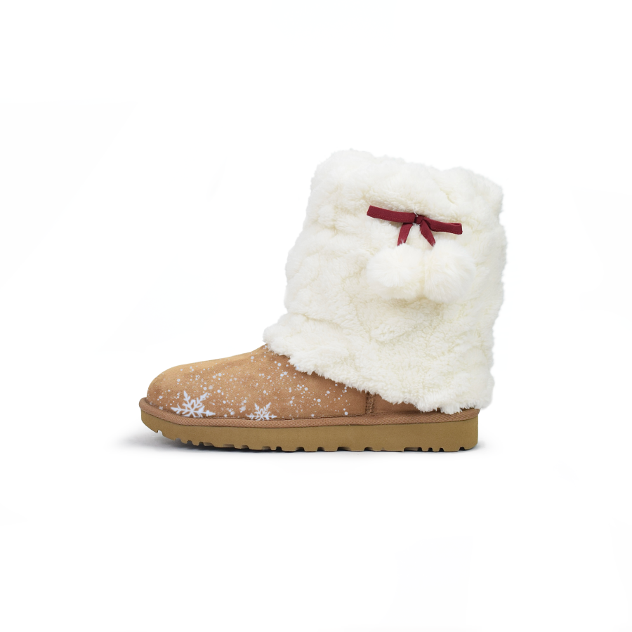 UGG UGG CLASSIC MINI Sheepskin Short Snow Boots Women's Chestnut