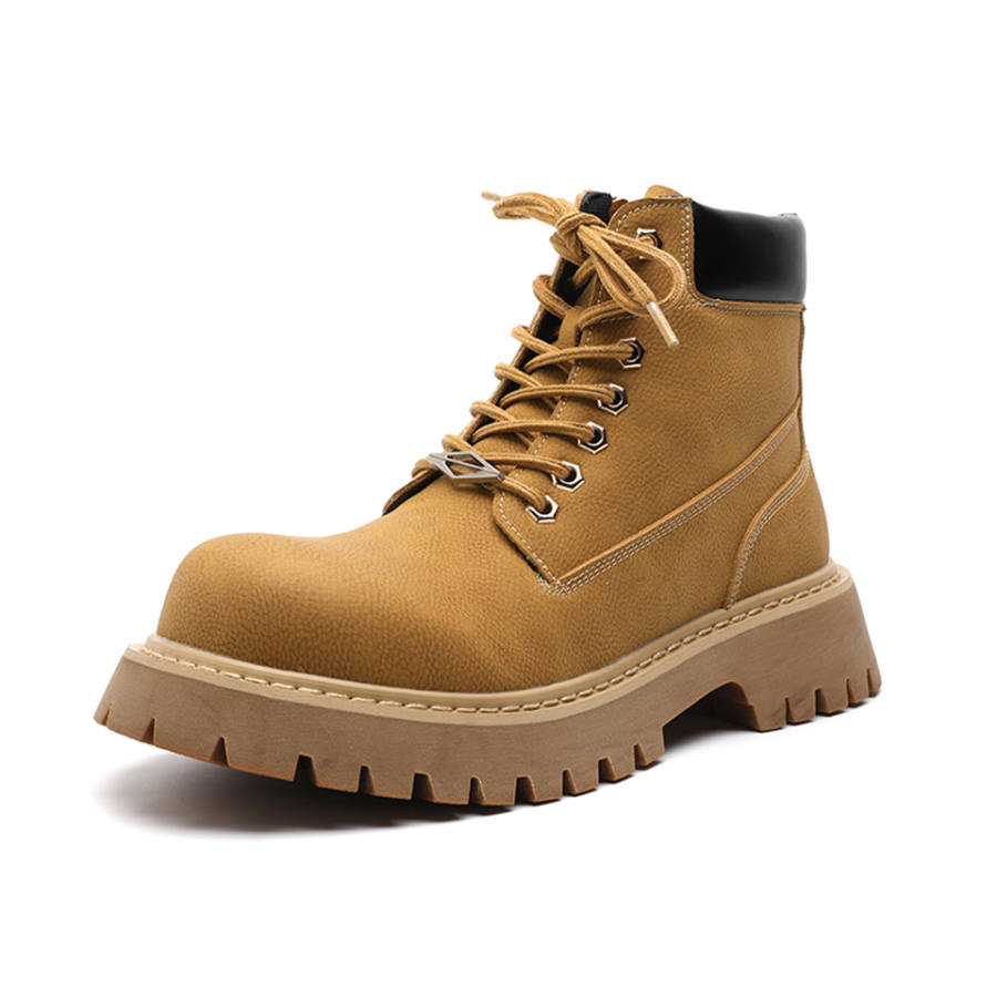 Lanza Lanza Combat Boots Unisex Yellow