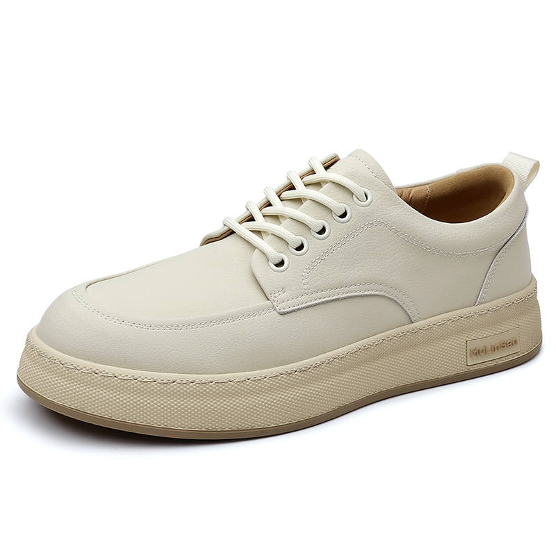Mulinsen Cow Split Leather Slip Resistant Cushioning Abrasion Resistant Balance Height Increasing