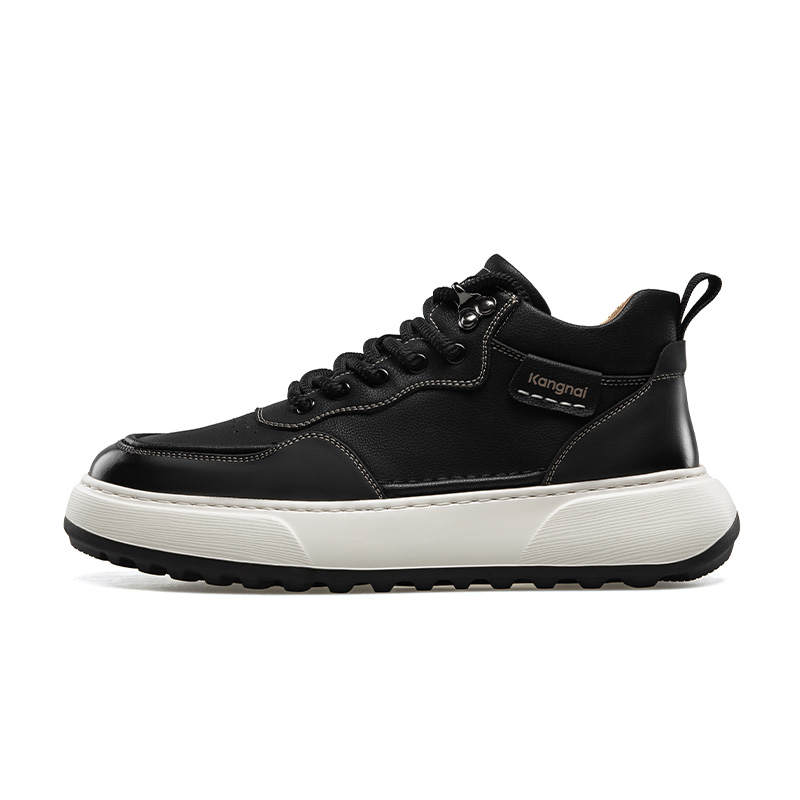 KANGNAI Trendy Versatile Workwear Fleece Lined Low top Casual Shoes Men's