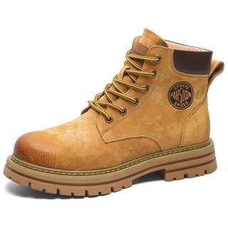 TH FABRICATE Combat Boots Unisex Yellow Brown