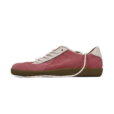 MIBU Cow Suede Lightweight And Breathable Low top German Army Trainers Unisex Pink