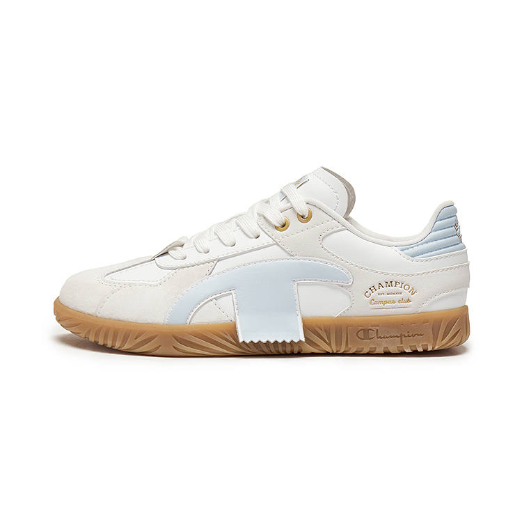 Champion Low top Skateboard Shoes Women's Milk White/Qinghui Blue
