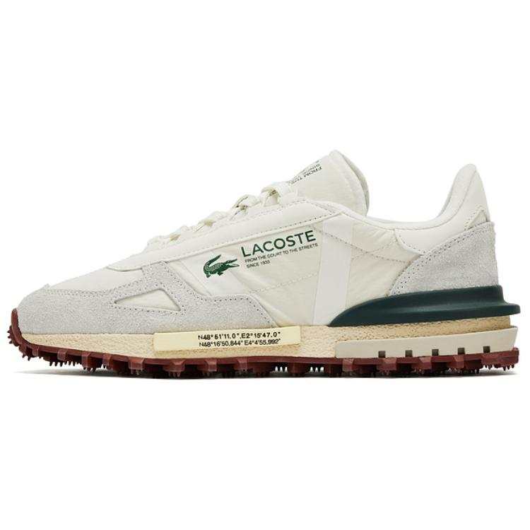 LACOSTE Elite Active Low top Casual Shoes Men's White Green