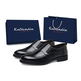 Kaltendin Top Grain Cow Leather, Slip on, Versatile Classic Comfortable Casual Shoes Men's