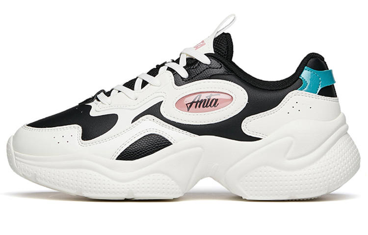 Anta Life Collection Comfortable Abrasion Resistant Slip Resistant Low top Casual Shoes Women's White Black