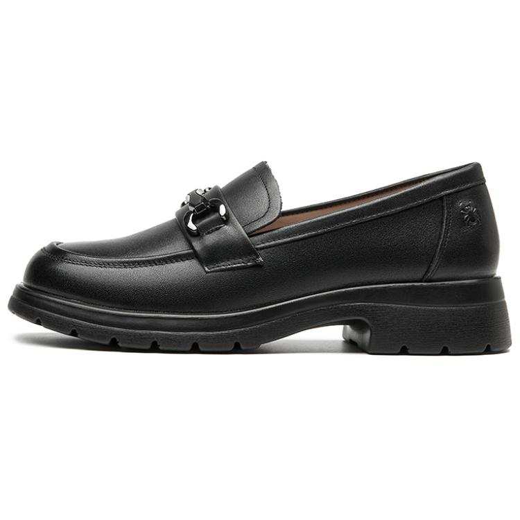 Spider King Cow Leather Loafers Women's Black
