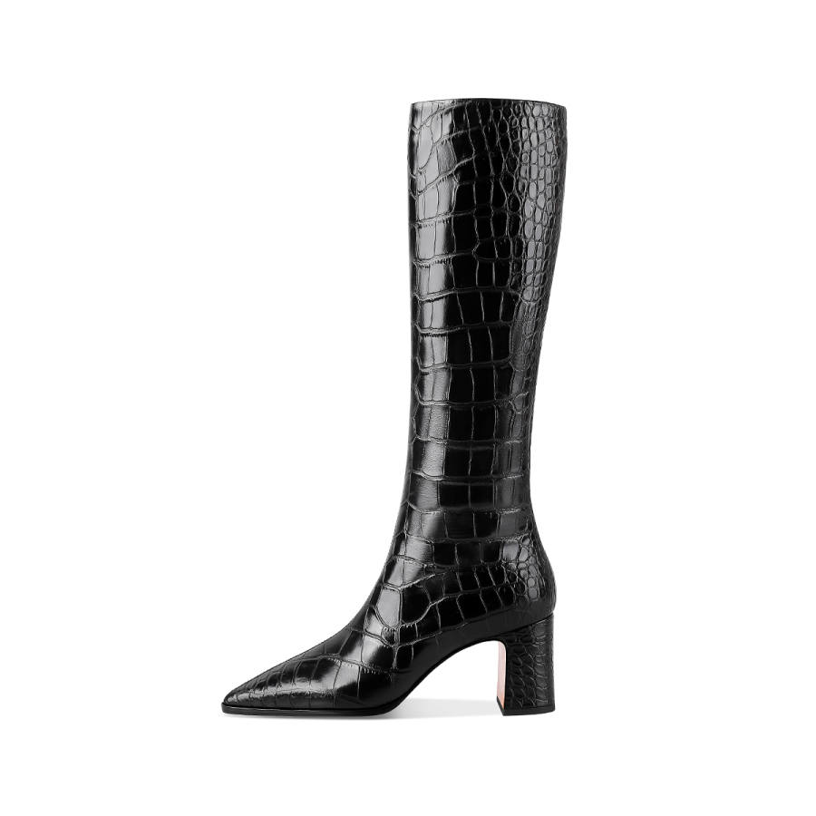 HAOYASENNU Knee high Boots 7cm Women's