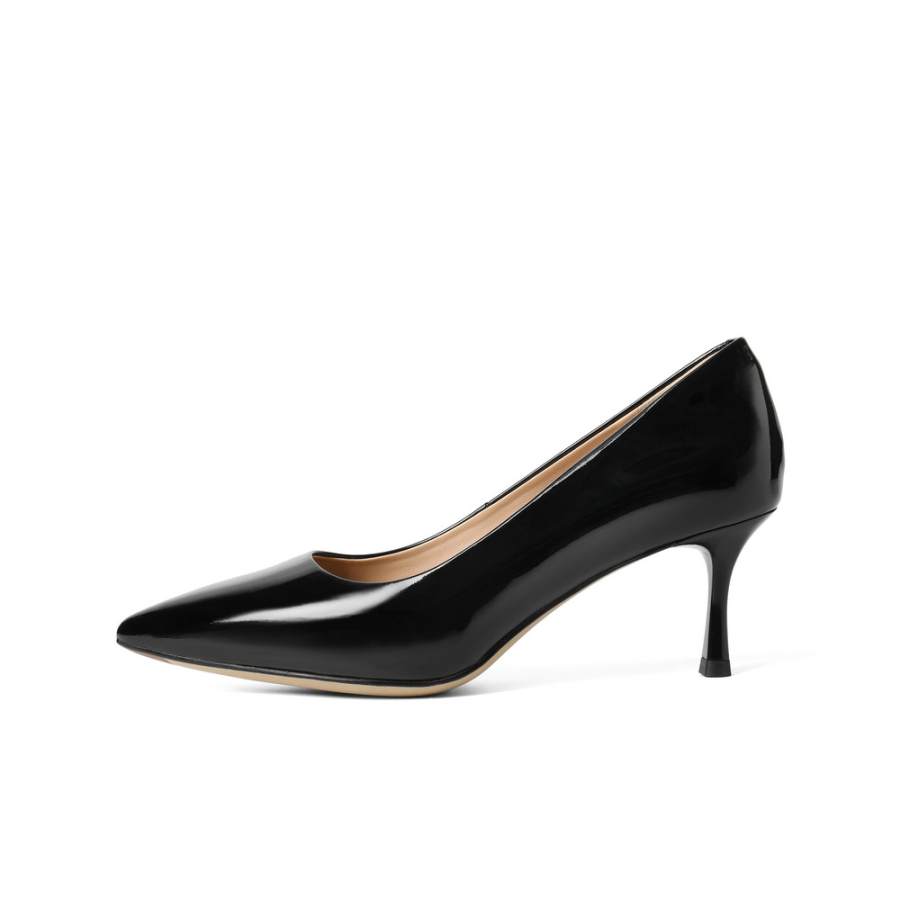 BELLE 92 Collection Cow Leather High Heels Women's Apricot