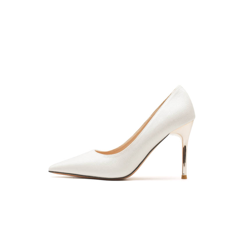 ZUOMILUO Silk Slim Heel High Heels Women's