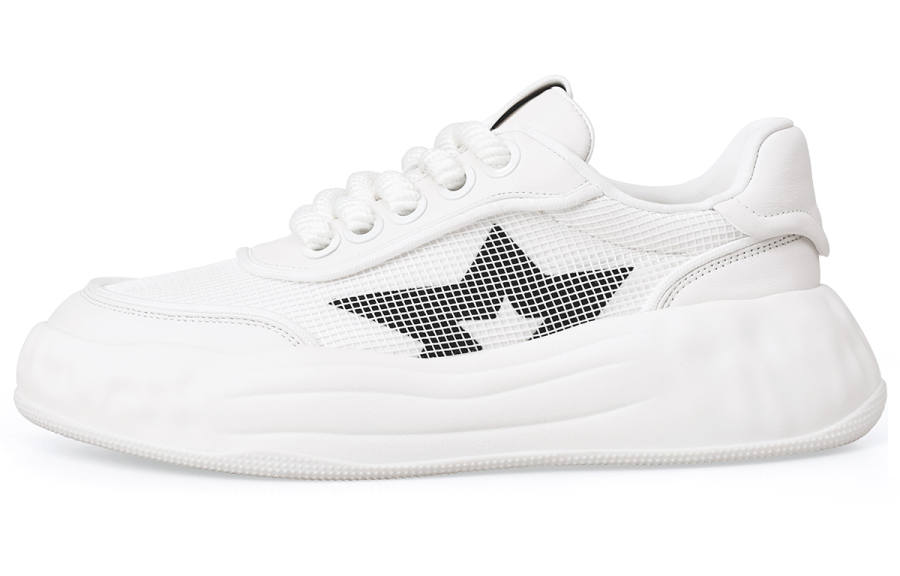 BOSSSUNWEN Whirlwind Ice Cream Top Grain Cow Leather Cushioning Lightweight Cushioning Lightweight Low top