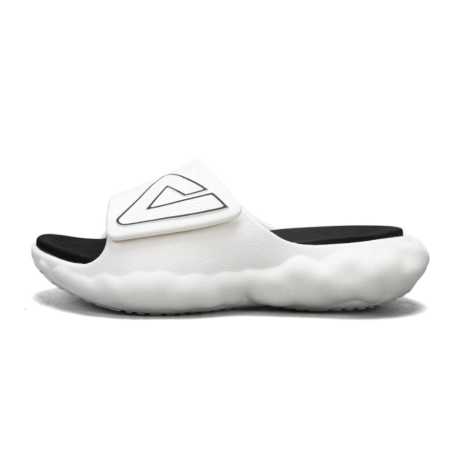 PEAK Taichi Cloud Slip Resistant Cushioning Slide Slippers Men's White Black