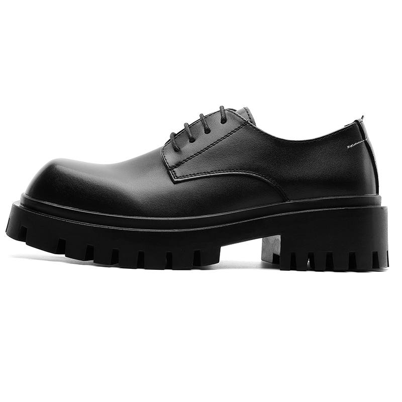 ZHENRAN Cow Leather Casual Shoes Men's Black