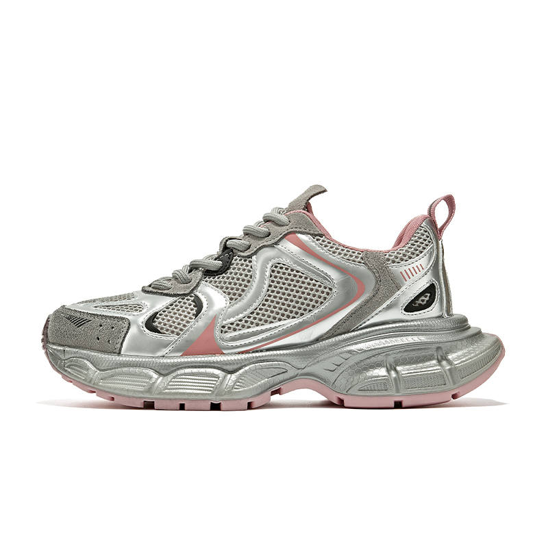 BURGELY Cow Leather Low top Chunky Sneakers Women's