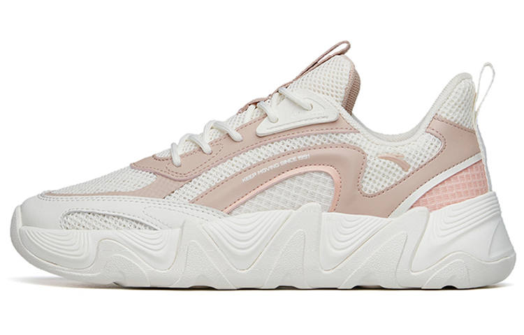 Anta Life Collection Fabric Sports Lightweight Low top Casual Shoes Women's White Pink