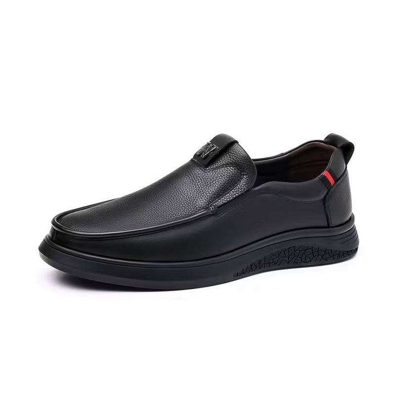 KACHILANG Cow Leather Casual Shoes Men's Black