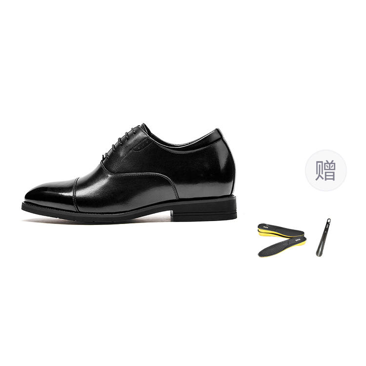 1M8 Cow Leather Dress Shoes Men's Black
