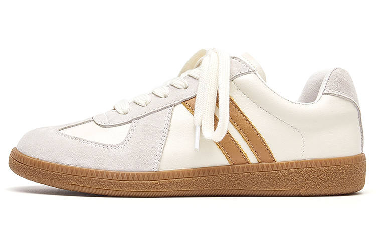 Beau Today Stylish Skateboarding Shoes Women's Ecru Gray