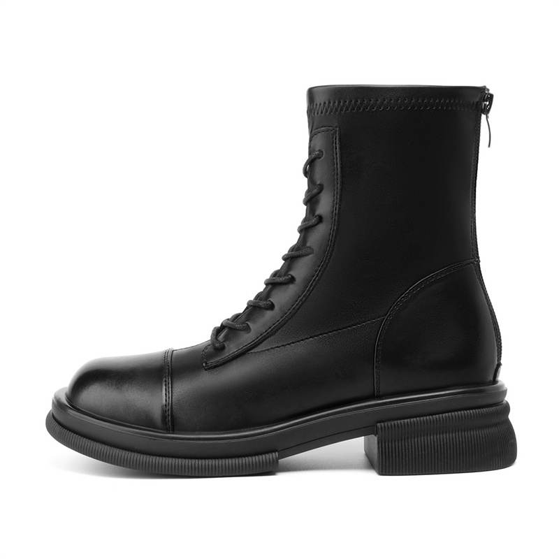 KEKAFU PU Short Combat Boots Women's