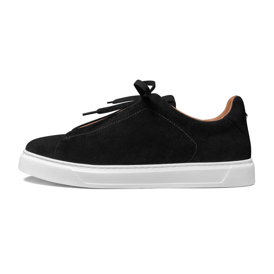 THOM WILLS Trendy Versatile Suede Casual Slip on Suede Low top Skateboard Shoes Men's