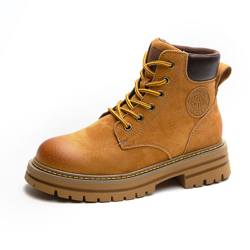 CHIBANG CHIBANG Cow Suede Combat Boots Unisex