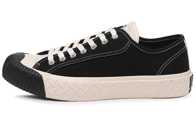 Excelsior Excelsior Canvas Shoes Unisex Low Top Obsidian Black+Pearl White