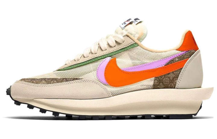 Nike Sacai X CLOT x Nike LDWaffle Comfortable Cushioning Slip Resistant Abrasion Resistant Breathable Low top Casual Shoes