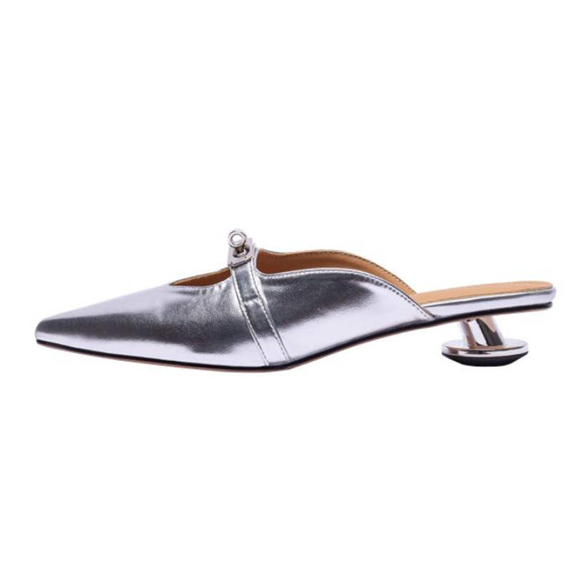 TATAYA Closed Toe Slippers Women's Silver