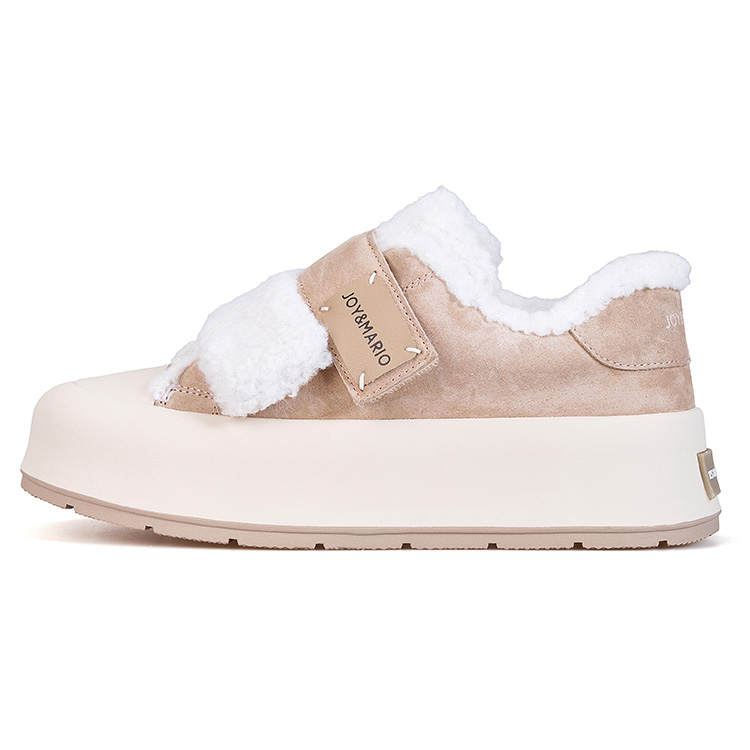 Joy&Mario Fabric Height Increasing Thermal Low top Casual Shoes Women's