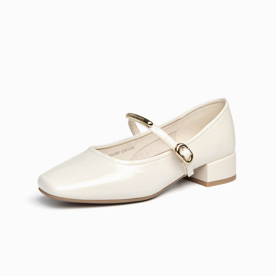 GEMEIQ Chunky Heel Mary Jane Shoes 3.5cm Women's