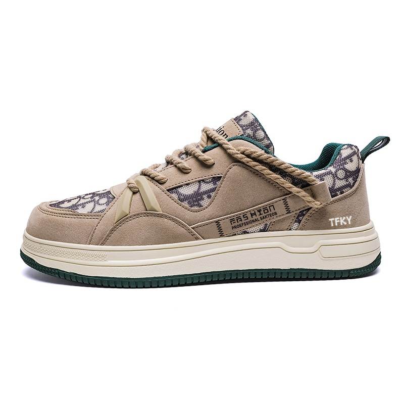 TFKY Pu Breathable Low top Skateboard Shoes Men's