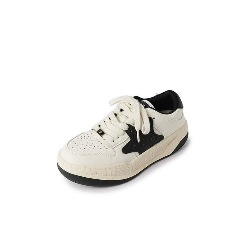 BAISHITING Cow Leather Abrasion Resistant Low top Casual Shoes Women's