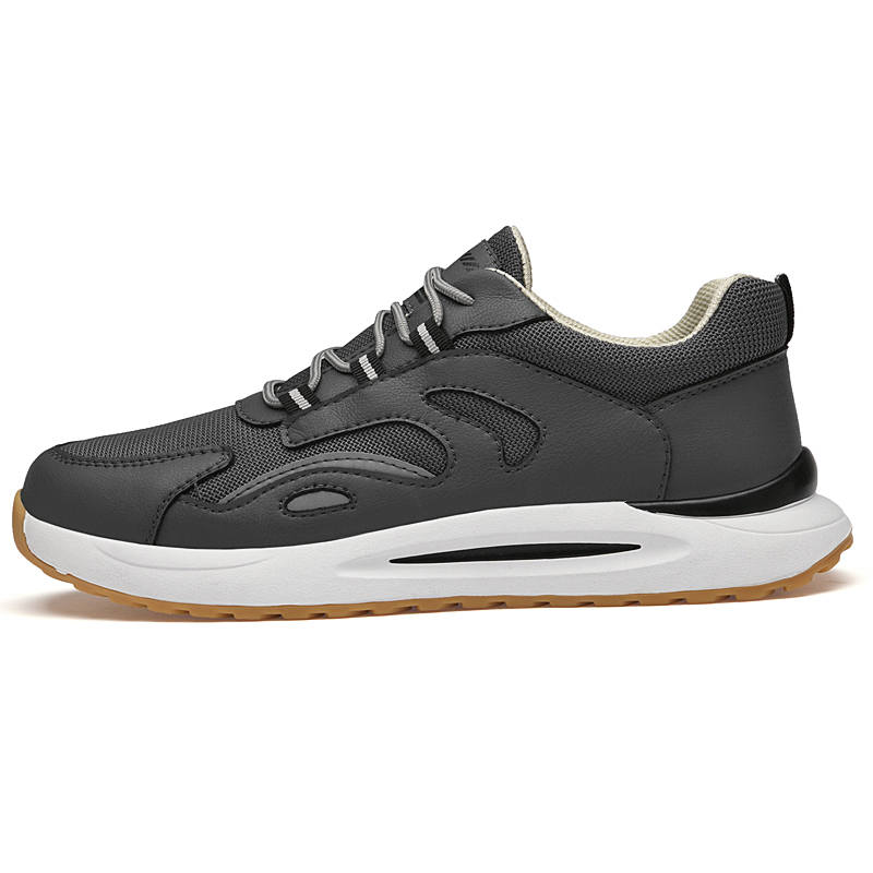 WENNAI Men's Casual Shoes Men's Low Top Gray