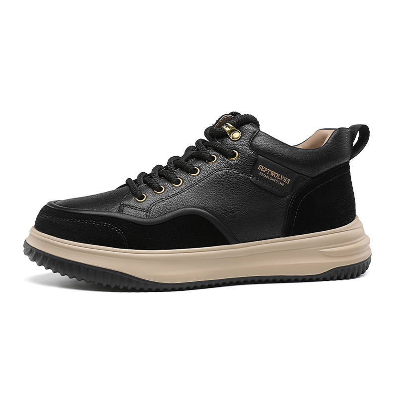 SEPTWOLVES Top Grain Cow Leather Workwear Casual Shoes Men's HD