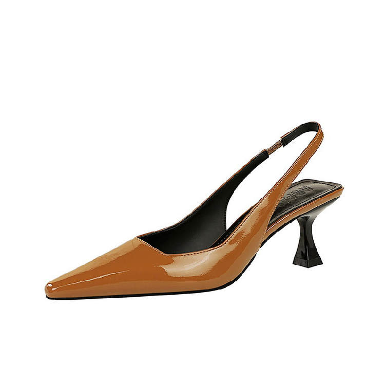 BIGTREE BIGTREE Flared Heel High Heels 6CM Women's