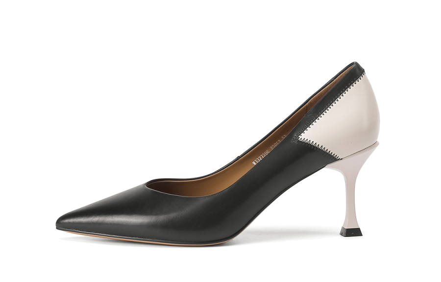 VEDULLAR Sheepskin Slim Heel High Heels Women's