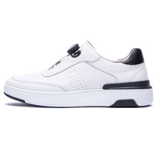 CHCH Classic White Sneakers Stylish Skateboarding Shoes Men's White