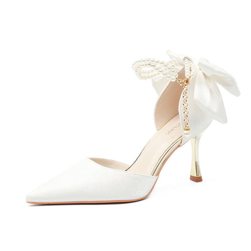 WESTLINK WESTLINK Fabric Slim Heel High Heels Women's