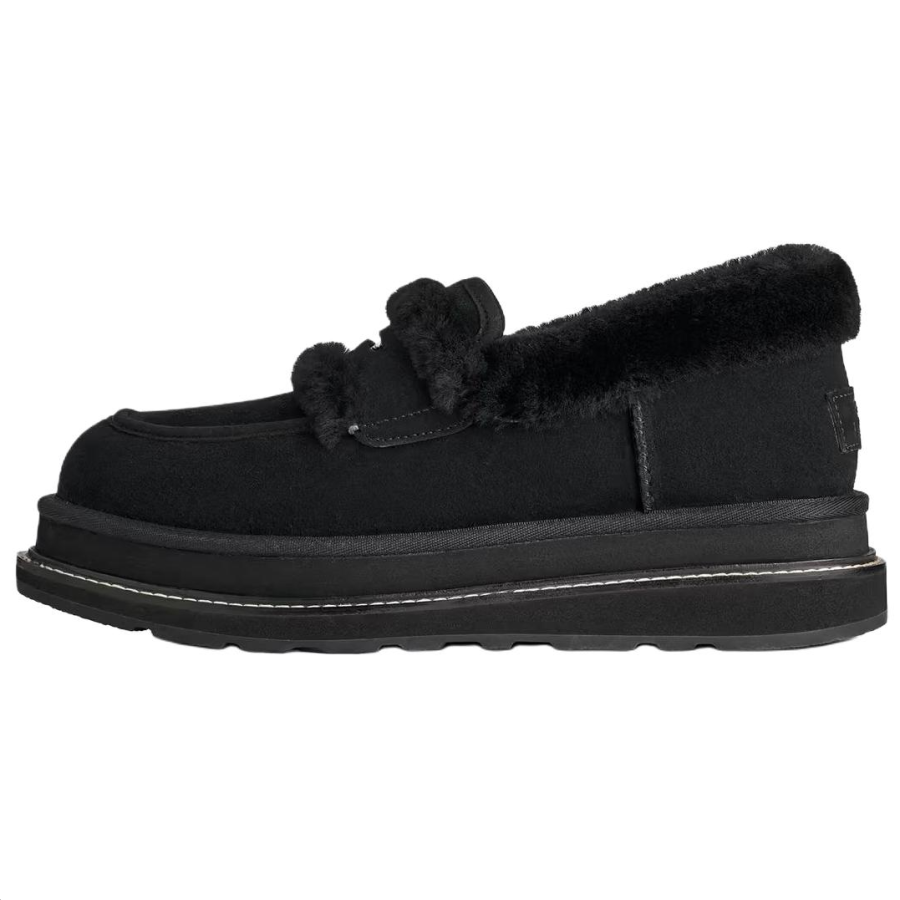 UGG Sacai x UGG Suede Loafers Unisex Black