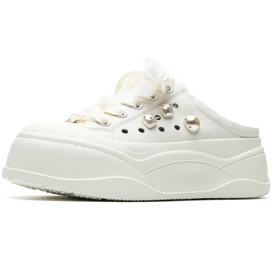 ORD Slip Resistant Slip Resistant Closed Toe Slippers Women's White