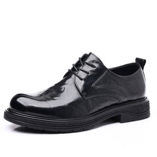 Xiwencha Top Grain Cow Leather Casual Shoes Men's